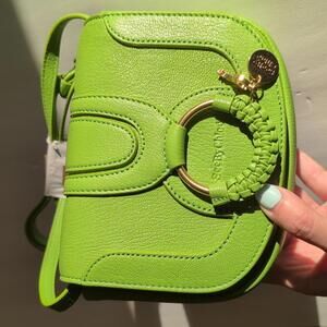Authentic See by Chloé Mini Green Hana Leather Crossbody Handbag - NWT